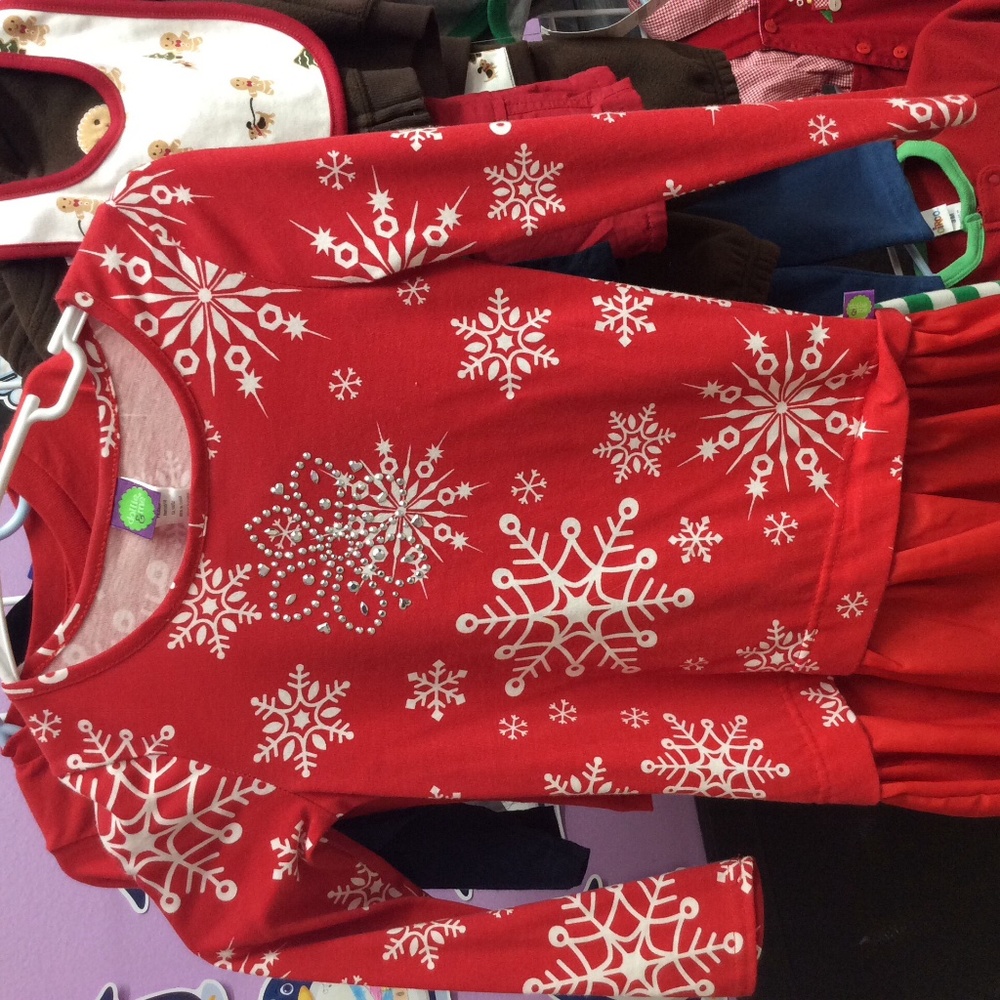 Dollie & me snowflakes  dress